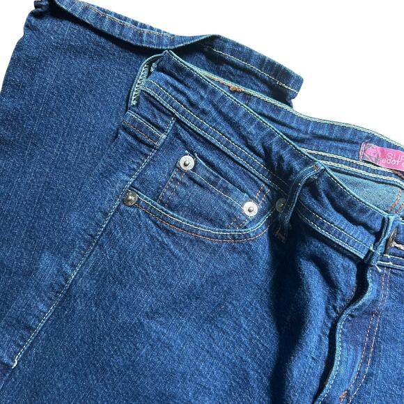 Levis 518 Jeans Womens 13 Jr Boot Cut Superlow Medium Wash Low Stretch 34 X 30 - Picture 3 of 7